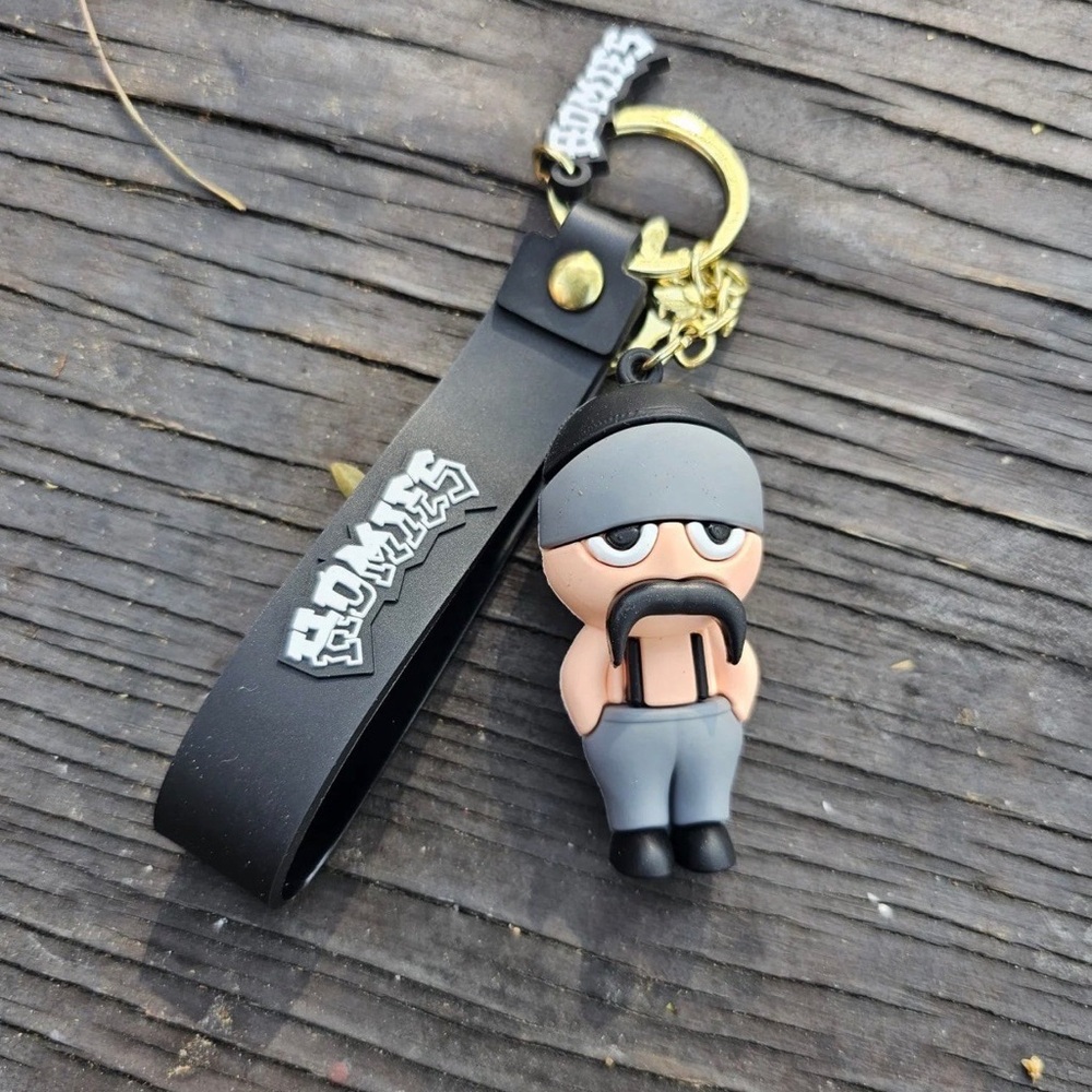 Homies Character Keychain with Black Strap